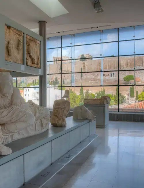 acropolis museum view from window